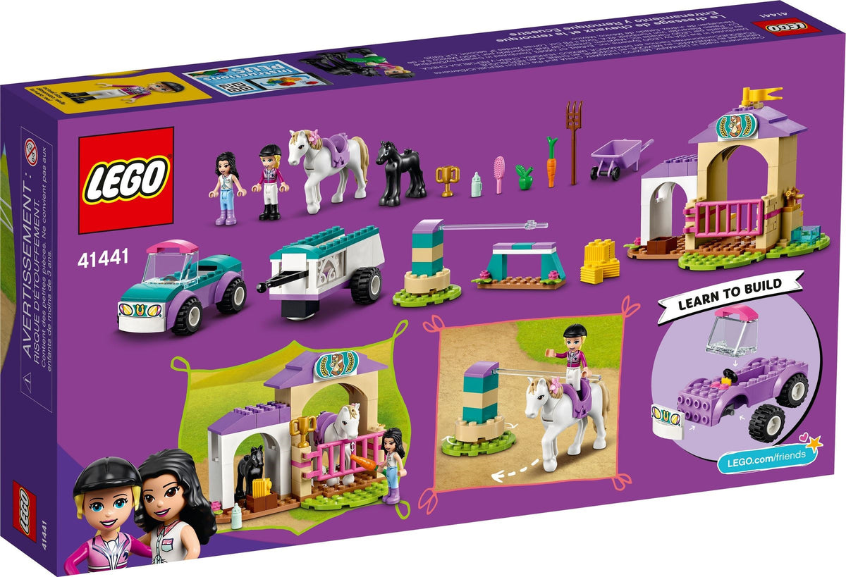 LEGO Friends 41441 Trainingskoppel und Pferdeanhänger