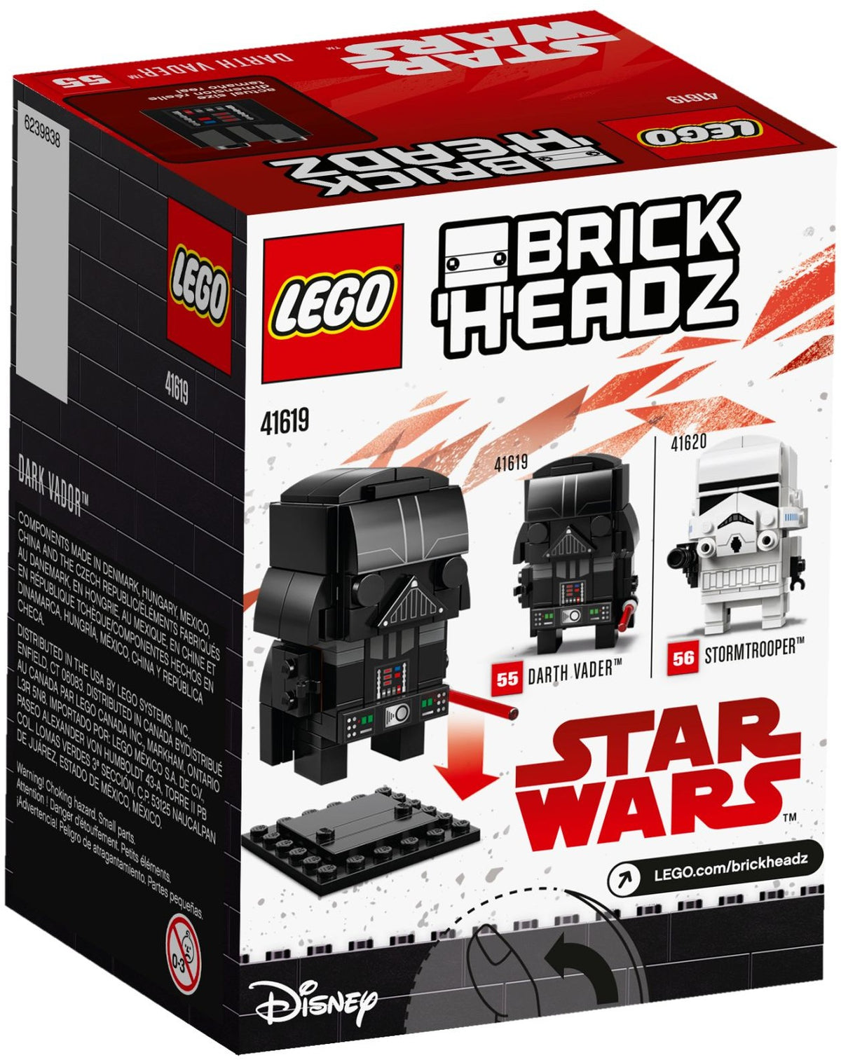 LEGO Brickheadz Star Wars 41619 Darth Vader