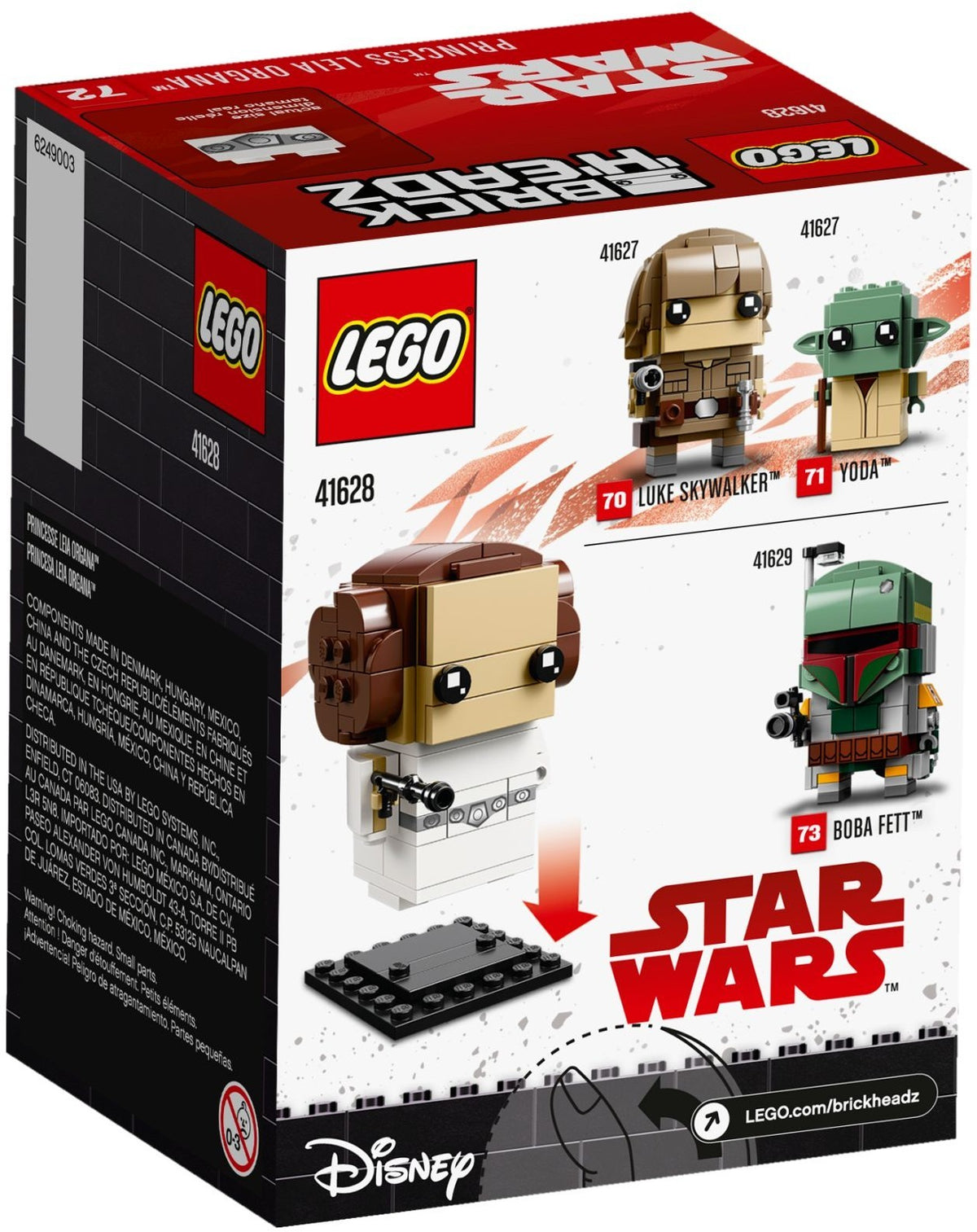 LEGO Brickheadz Star Wars 41628 Prinzessin Leia Organa