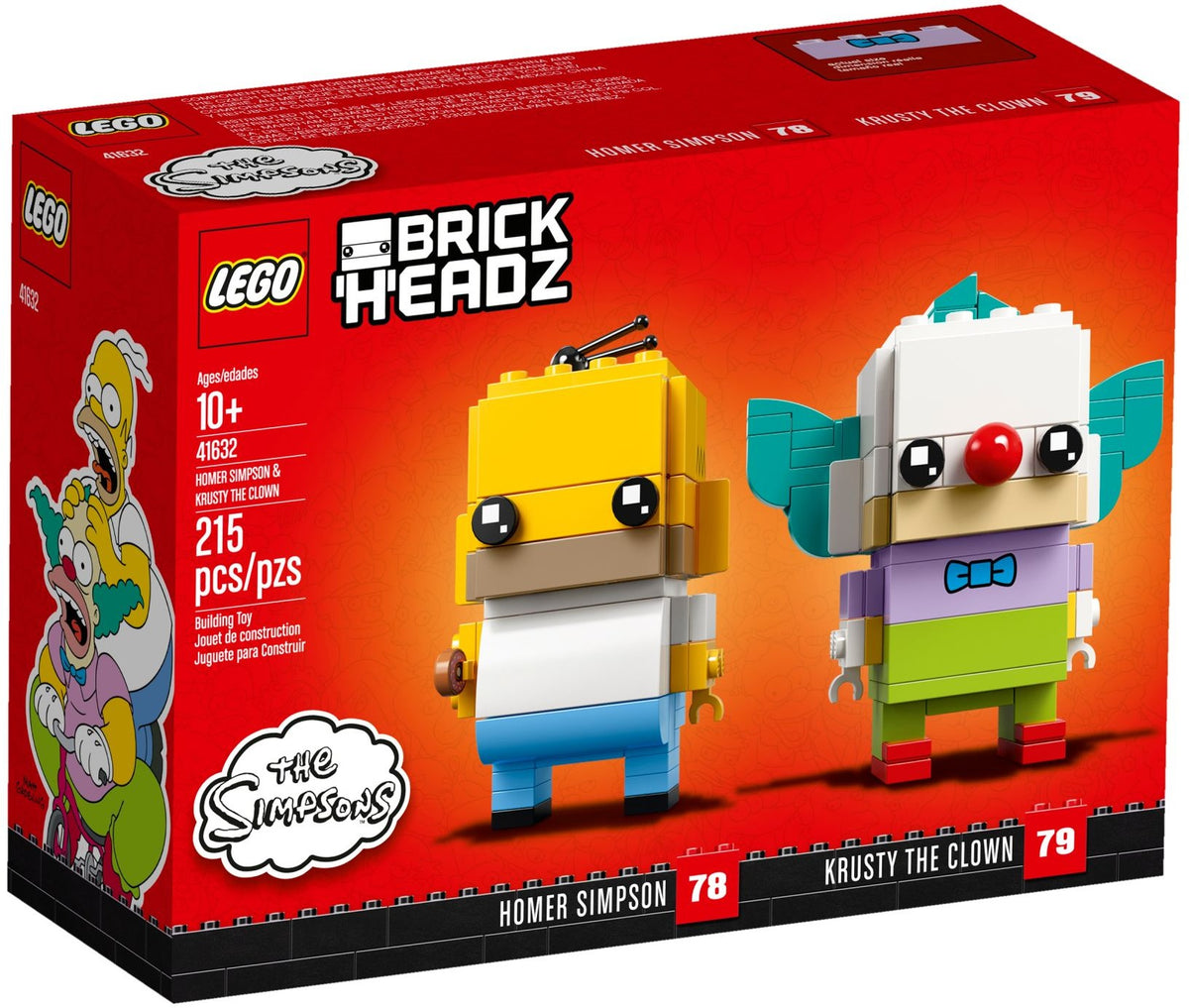 LEGO BrickHeadz 41632 Homer Simpson und Krusty der Clown