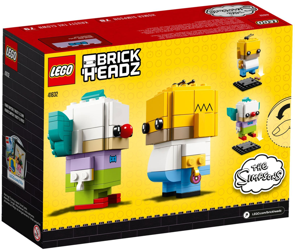 LEGO BrickHeadz 41632 Homer Simpson und Krusty der Clown