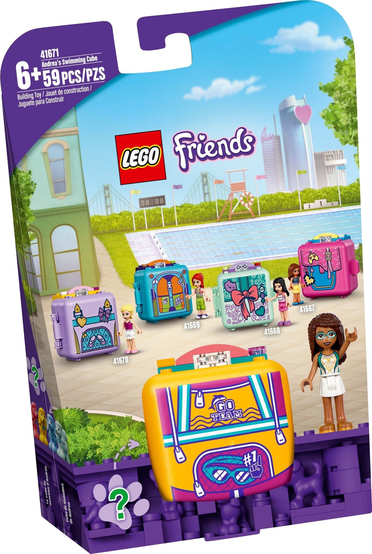 LEGO Friends 41671 Andreas Schwimmstar-Würfel