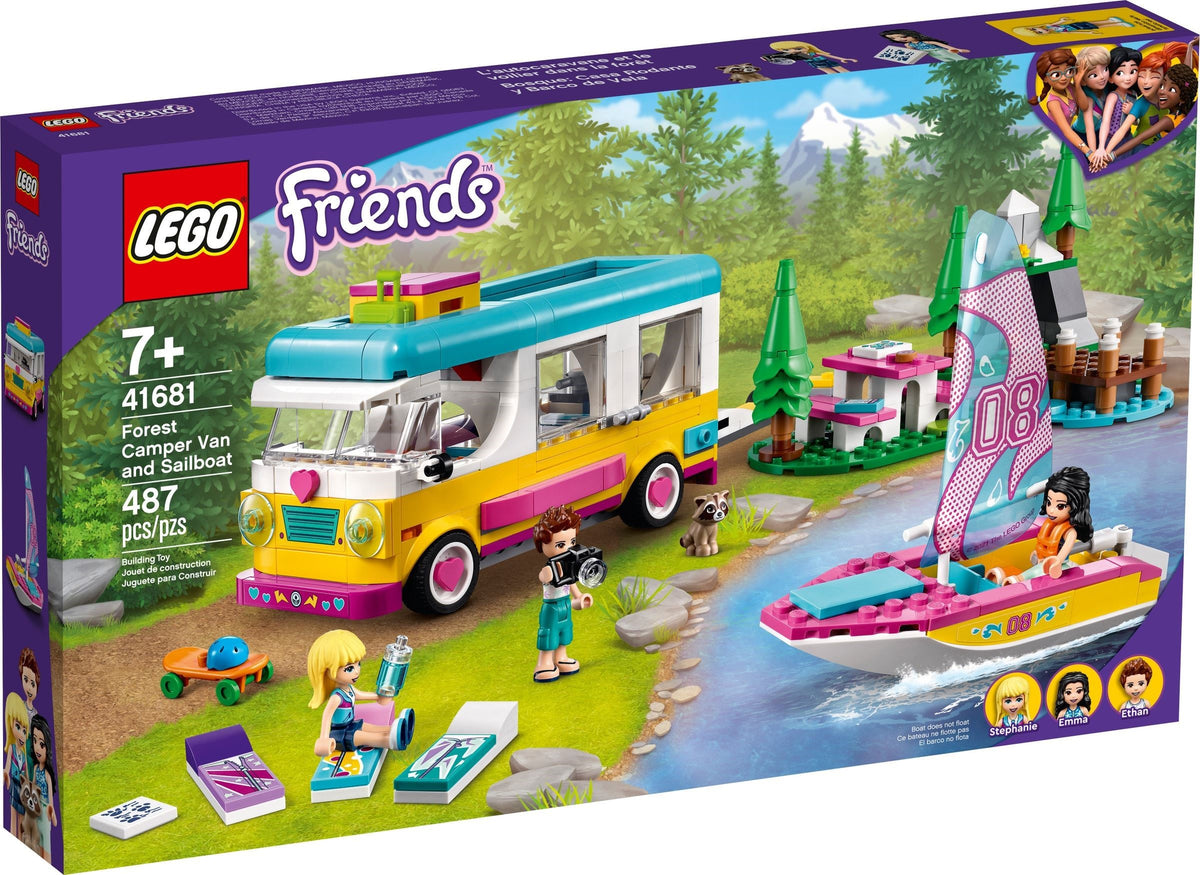LEGO Friends 41681 Wohnmobil- und Segelbootausflug