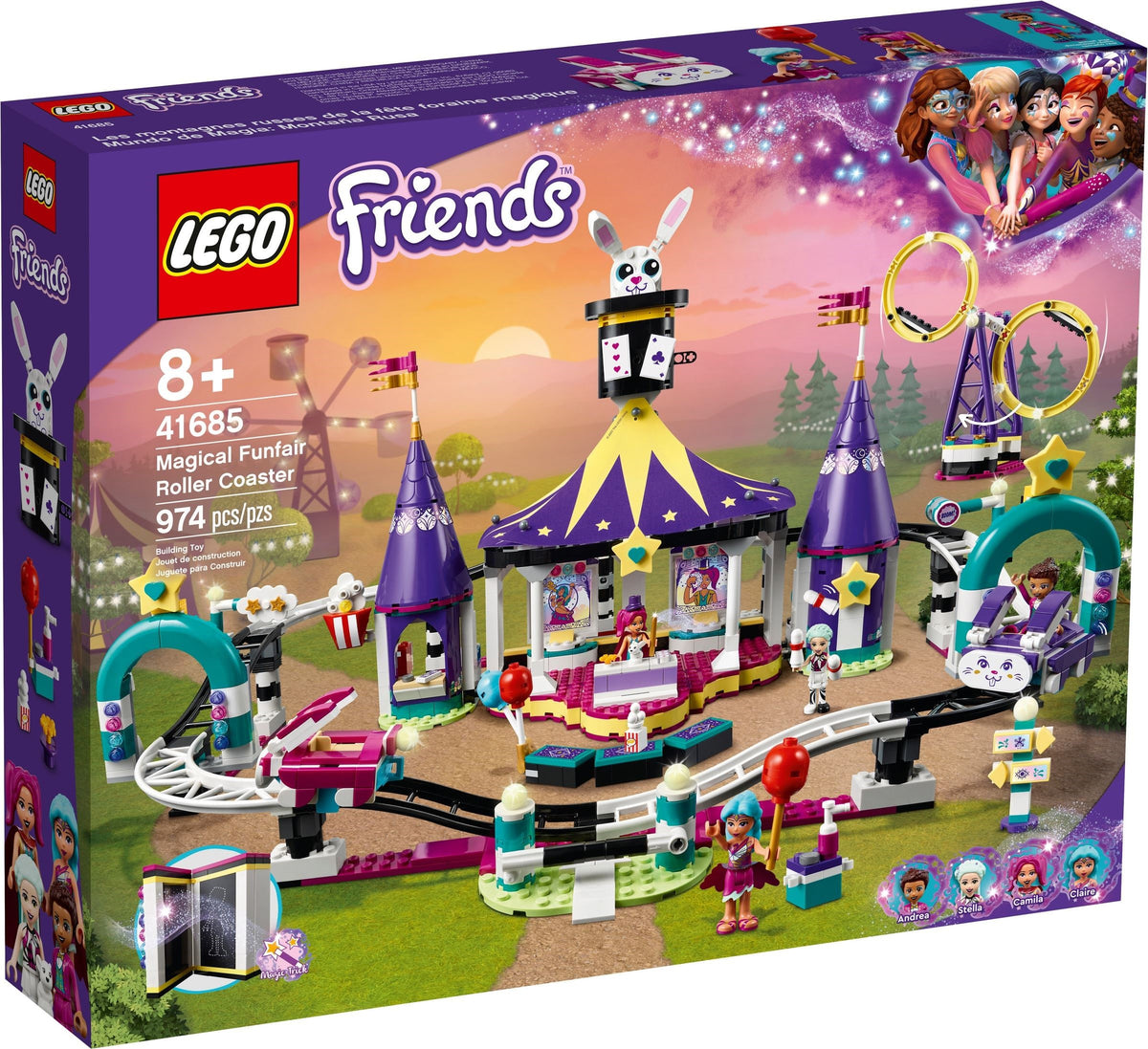 LEGO Friends 41685 Magische Jahrmarktachterbahn