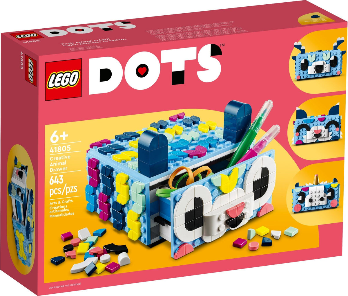 LEGO Dots 41805 Tier-Kreativbox mit Schubfach