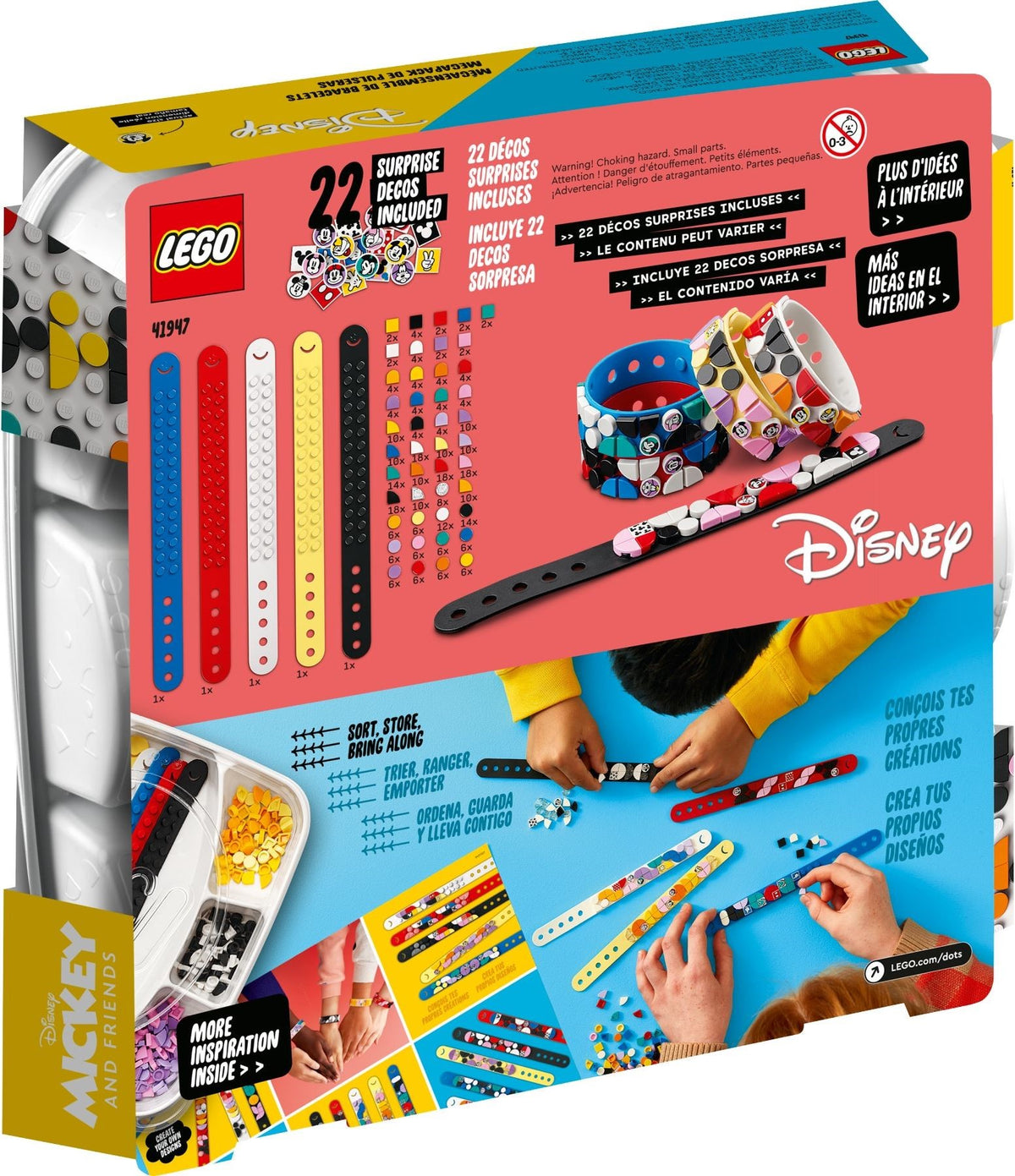 LEGO Dots 41947 Mickys Armband-Kreativset