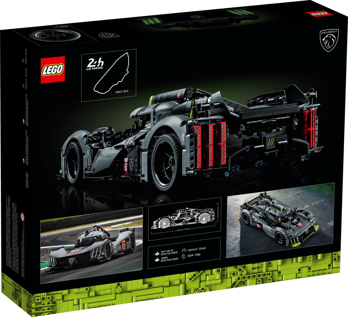 LEGO Technic 42156 PEUGEOT 9X8 24H Le Mans Hybrid Hypercar