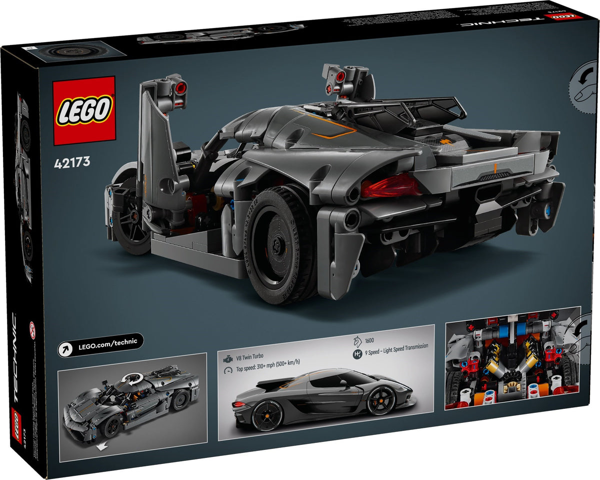 LEGO Technic 42173 Koenigsegg Jesko Absolut Supersportwagen in Grau