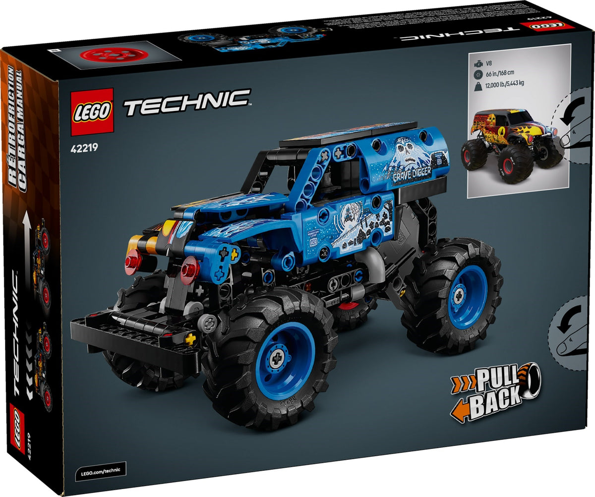 LEGO Technic 42219 Monster Jam™ Grave Digger™ Feuer und Eis