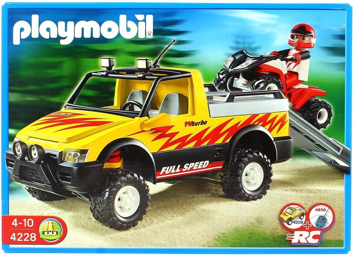 PLAYMOBIL 4228 - Pickup mit offroad Quad