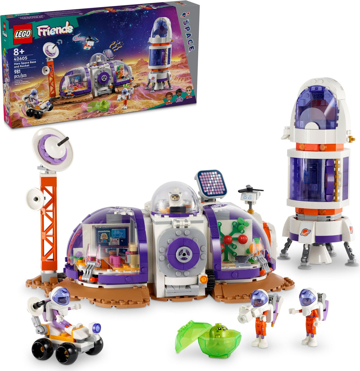 LEGO Friends 42605 Mars-Raumbasis mit Rakete