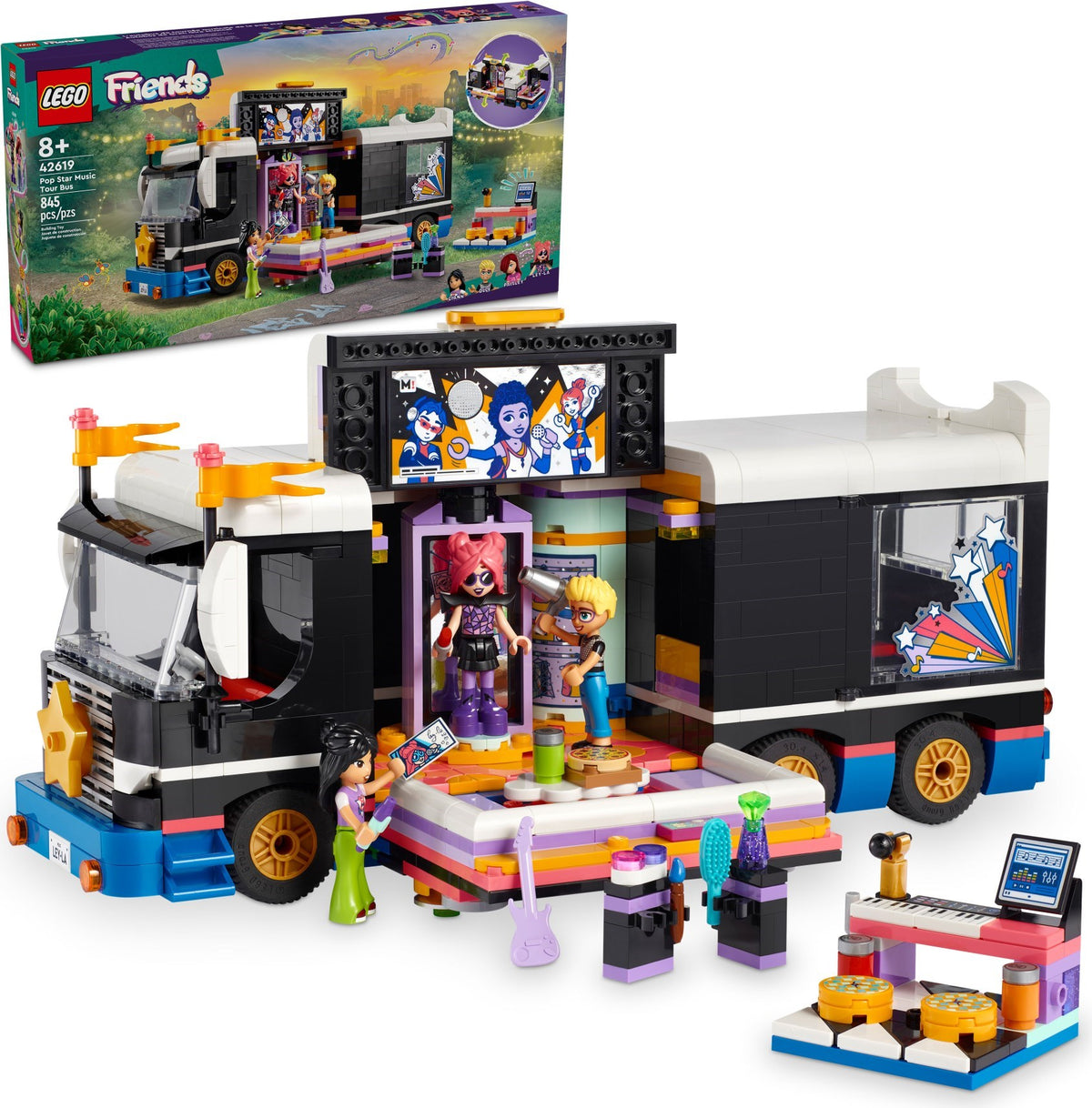 LEGO Friends 42619 Popstar-Tourbus