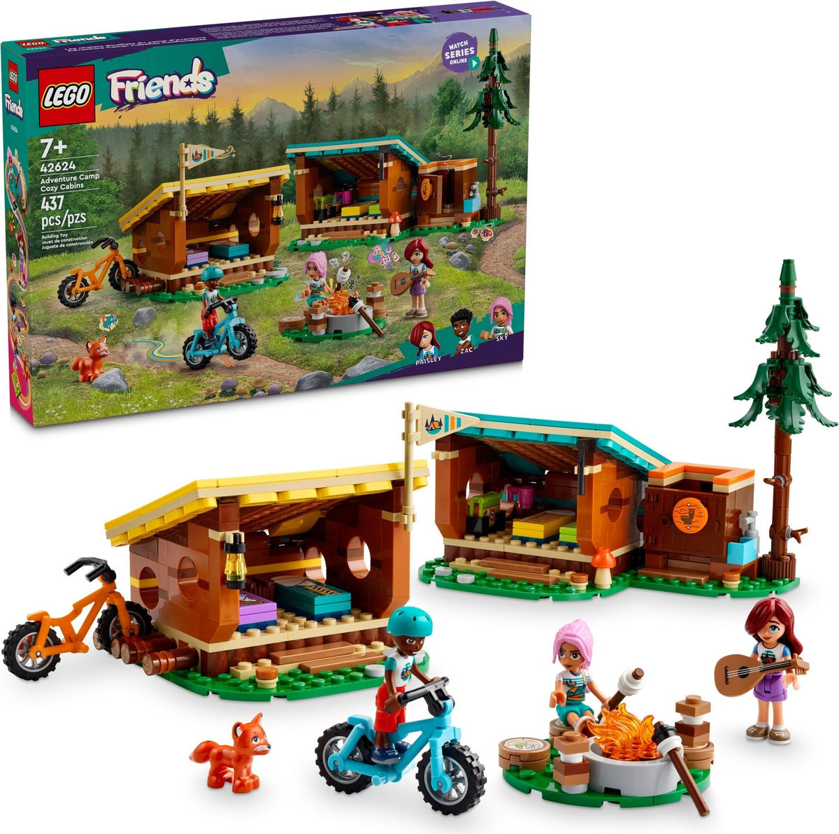 LEGO Friends 42624 Gemütliche Hütten im Abenteuercamp