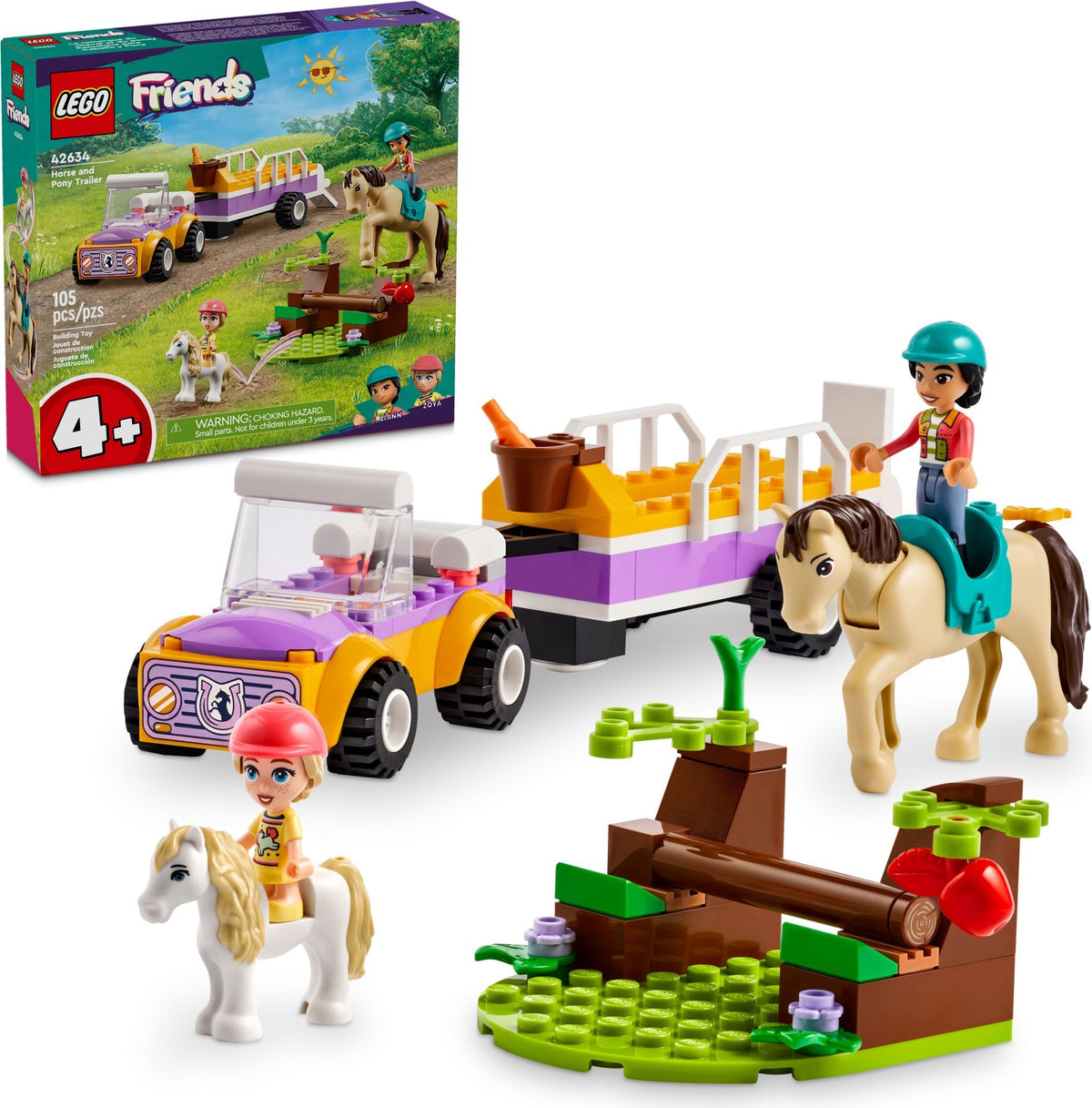 LEGO Friends 42634 Pferde- und Pony-Anhänger