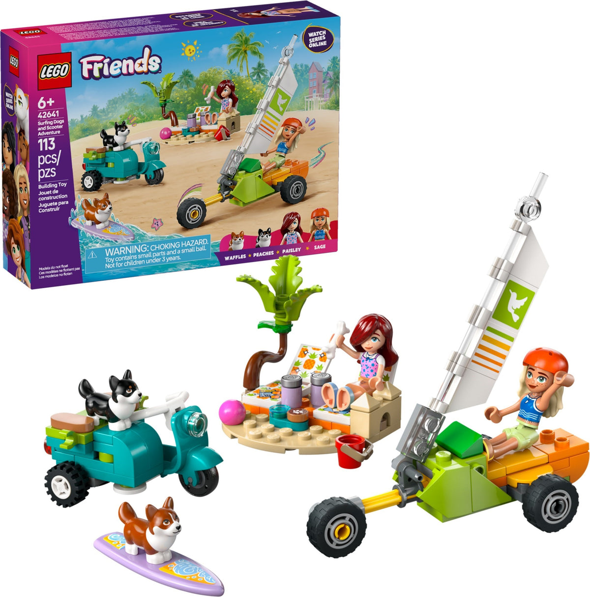 LEGO Friends 42641 Strandabenteuer mit Hunden