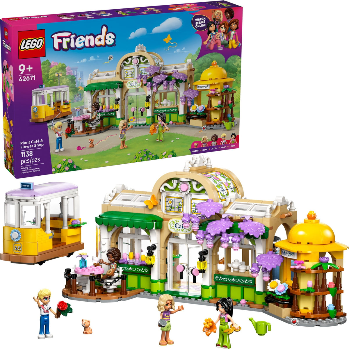 LEGO Friends 42671 Pflanzencafé und Blumenkiosk