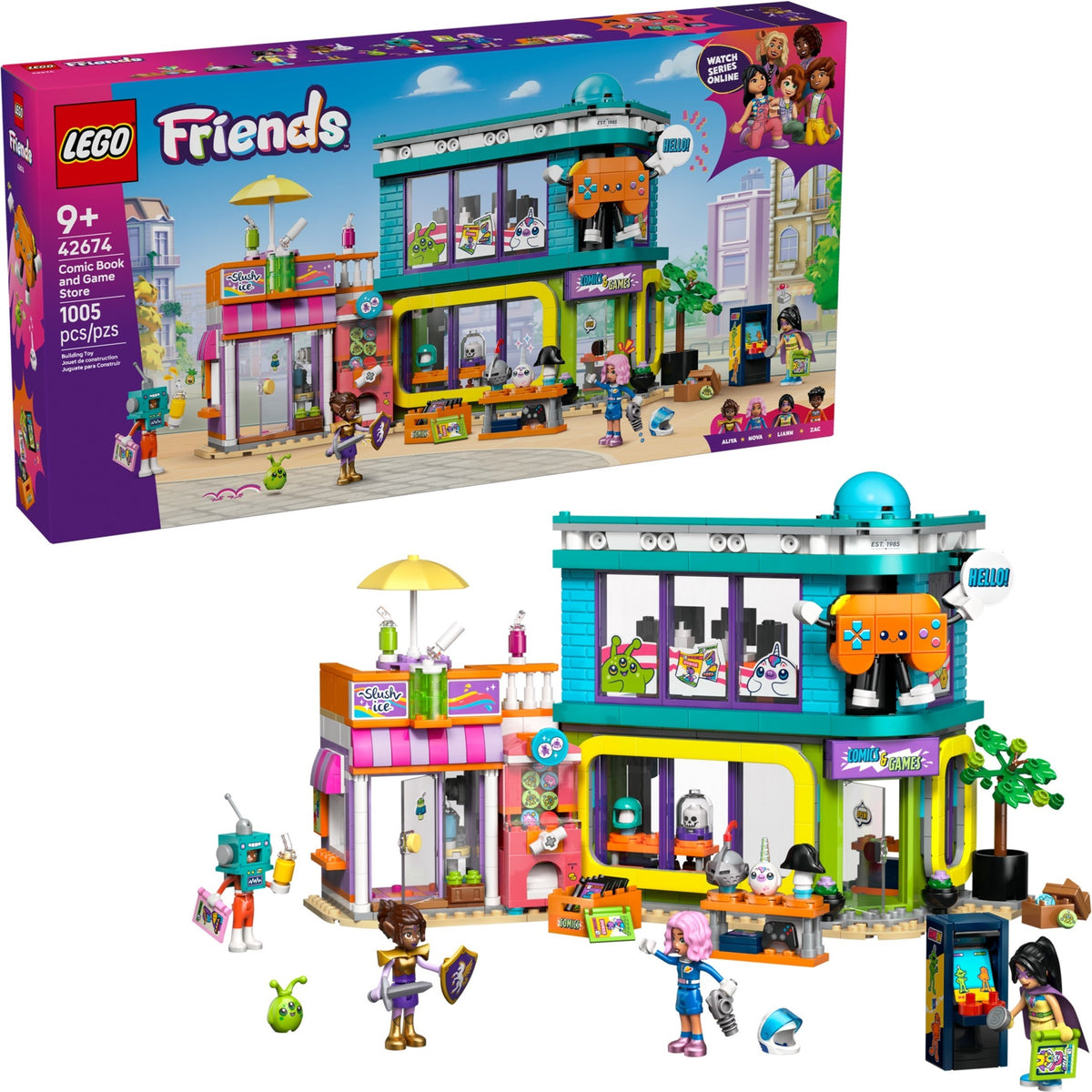 LEGO Friends 42674 Comic- und Spieleladen