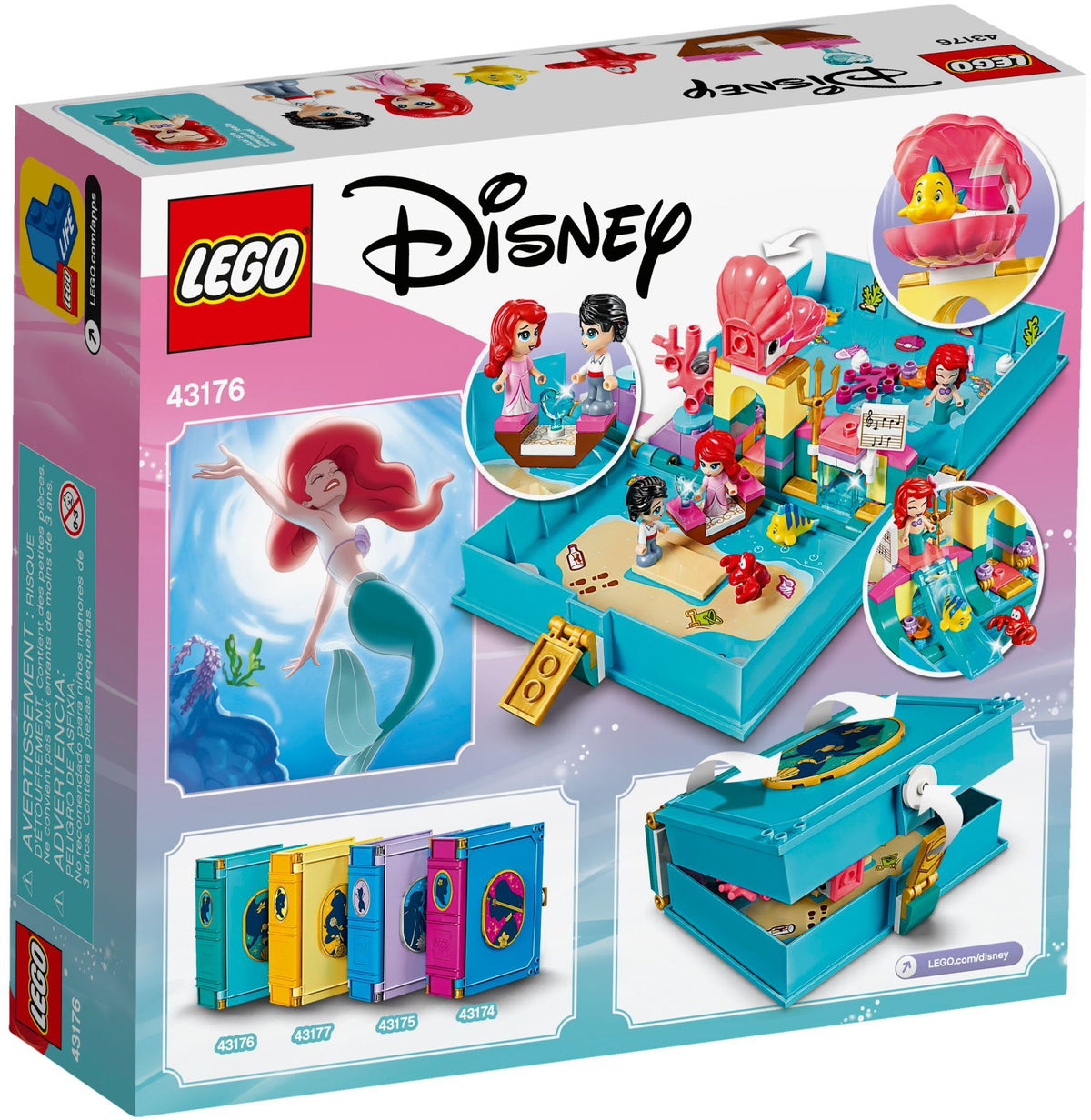 LEGO Disney 43176 Arielles Märchenbuch