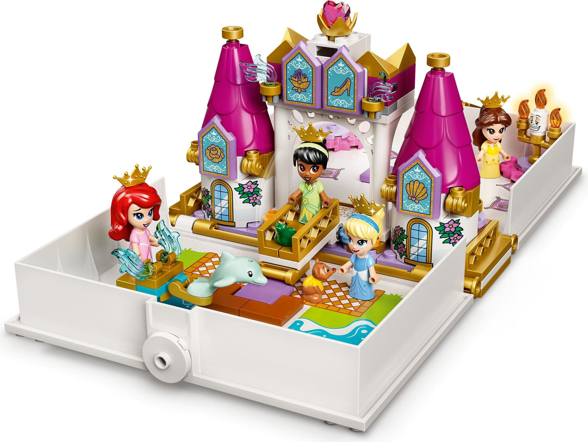 LEGO Disney 43193 Märchenbuch Abenteuer mit Arielle, Belle, Cinderella und Tiana