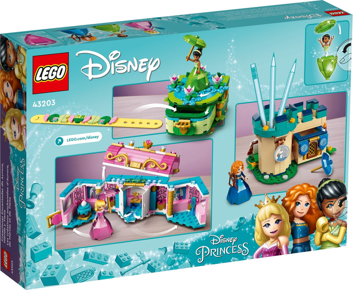 LEGO Disney 43203 Auroras, Meridas und Tianas Zauberwerke