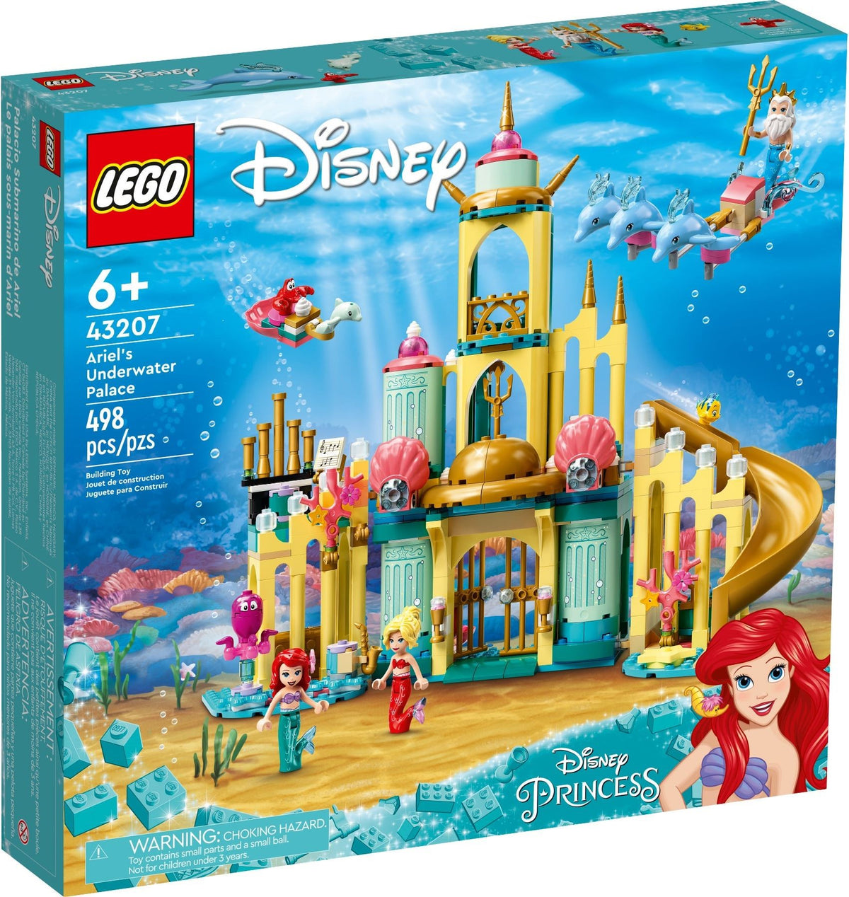LEGO Disney 43207 Arielles Unterwasserschloss