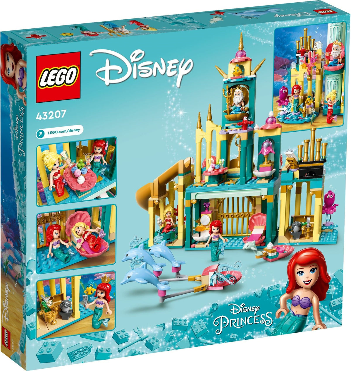 LEGO Disney 43207 Arielles Unterwasserschloss