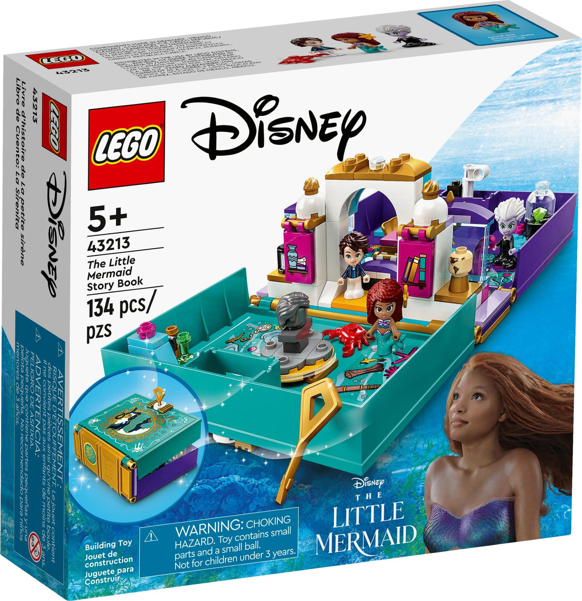 LEGO Disney 43213 Die kleine Meerjungfrau – Märchenbuch