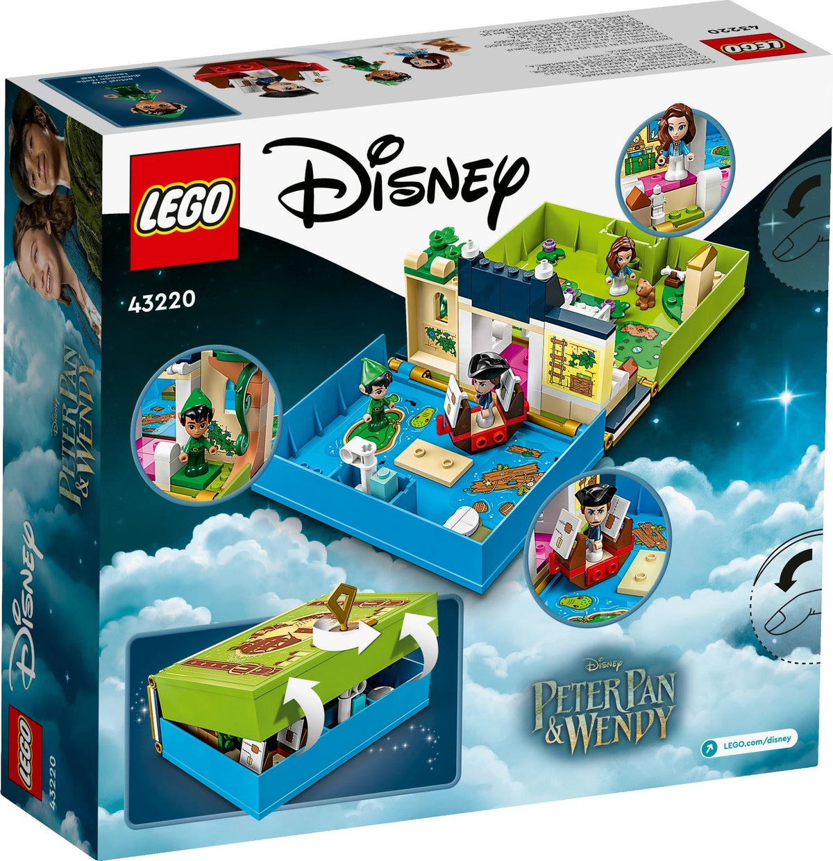LEGO Disney 43220 Peter Pan &amp; Wendy – Märchenbuch-Abenteuer