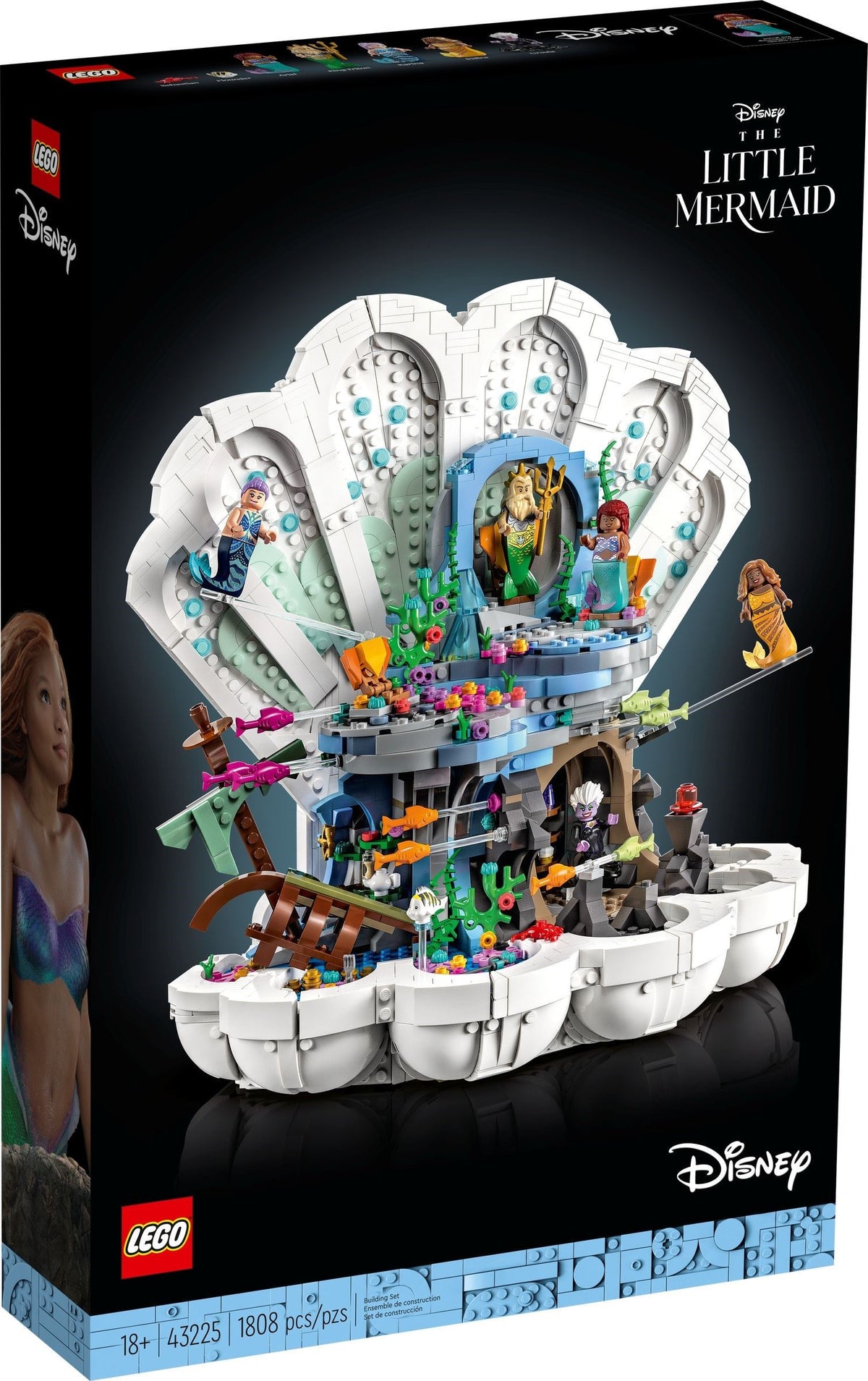 LEGO Disney 43225 Arielle die Meerjungfrau Muschel