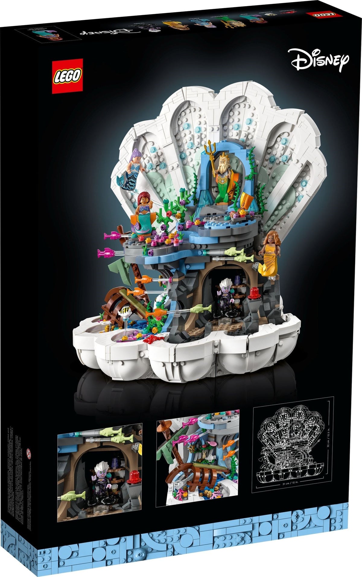 LEGO Disney 43225 Arielle die Meerjungfrau Muschel