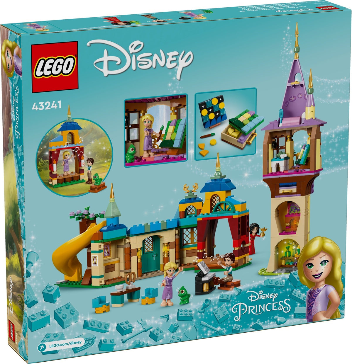 LEGO Disney 43241 Rapunzels Turm und die Taverne „Zum Quietscheentchen“