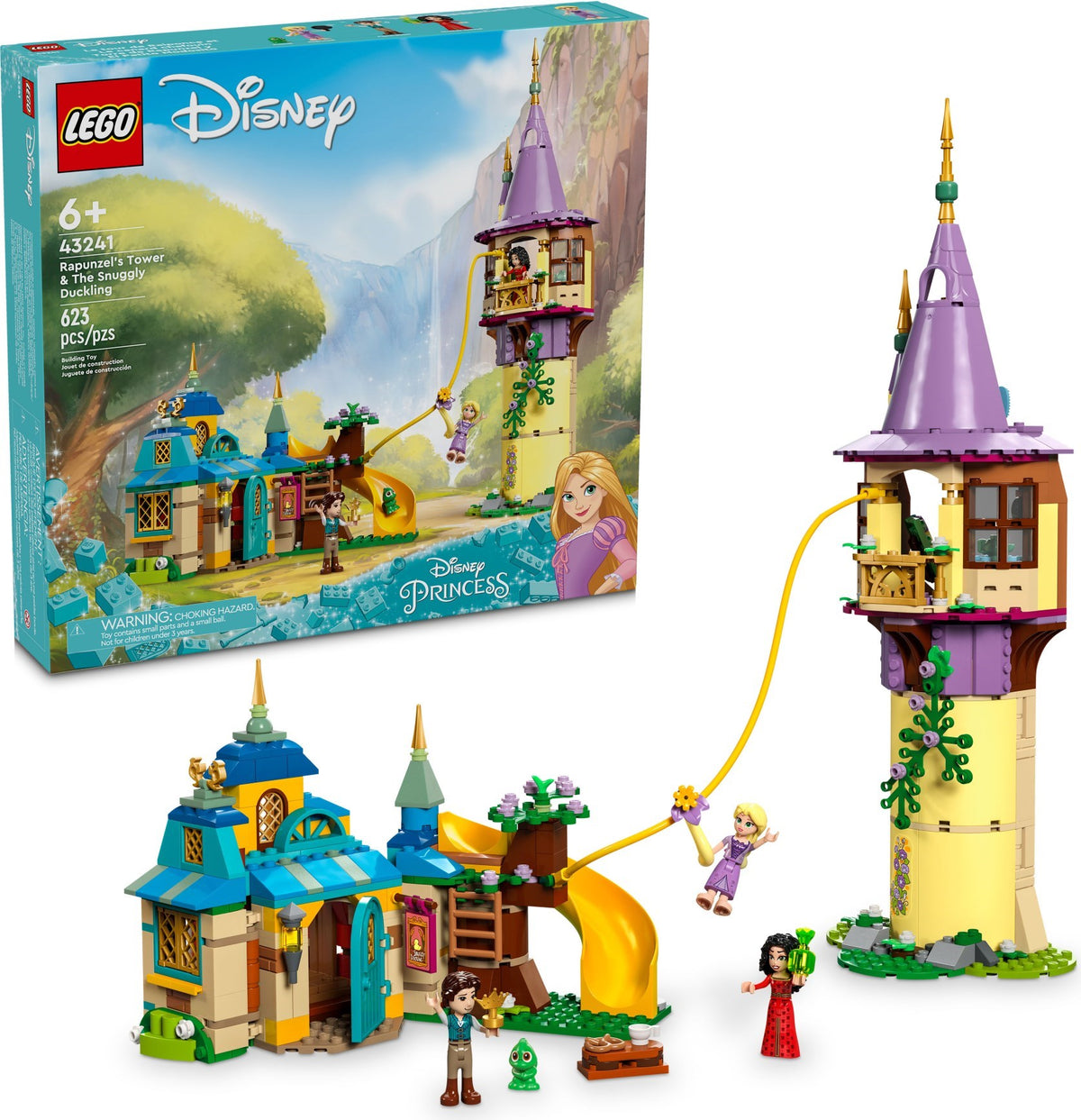 LEGO Disney 43241 Rapunzels Turm und die Taverne „Zum Quietscheentchen“