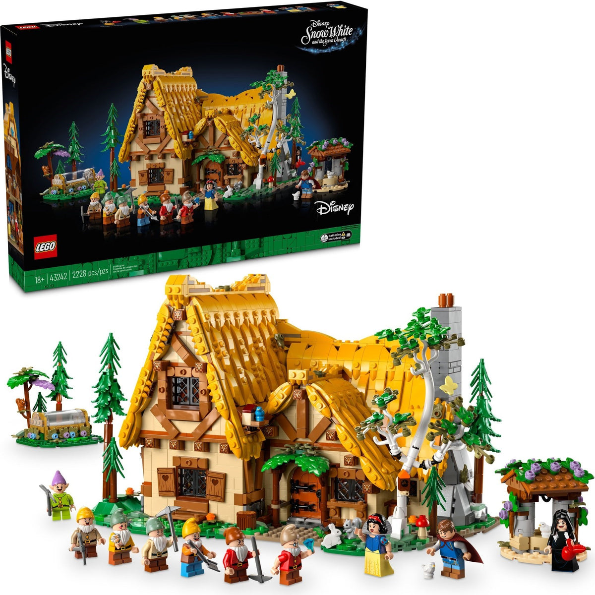 LEGO Disney 43242 Die Hütte von Schneewittchen und den sieben Zwergen