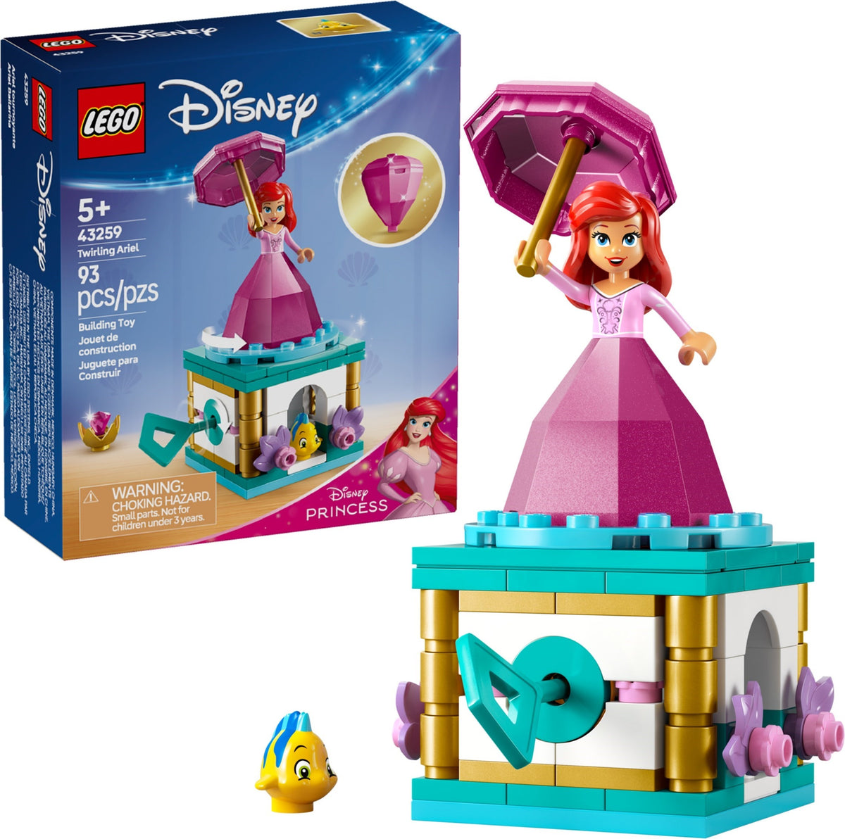 LEGO Disney 43259 Arielle Spieluhr