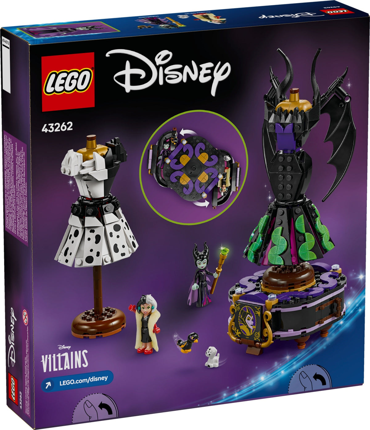 LEGO Disney 43262 Die Kleider von Malefiz und Cruella De Vil