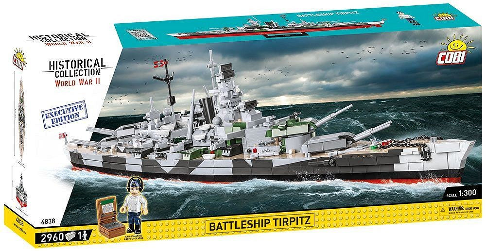 Cobi 4838 Executive Edition Historical Collection World War II Battleship Tirpitz LD.ED