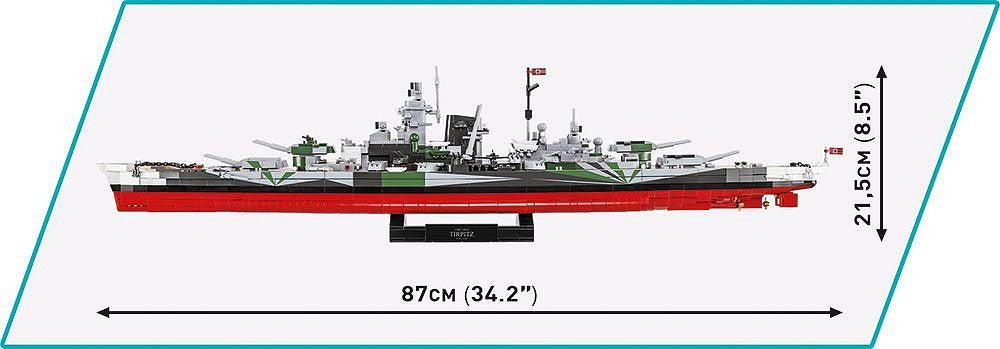 Cobi 4838 Executive Edition Historical Collection World War II Battleship Tirpitz LD.ED