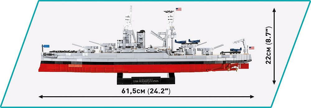 Cobi 4842 Historical Collection World War II Pennsylvania Class Battleship