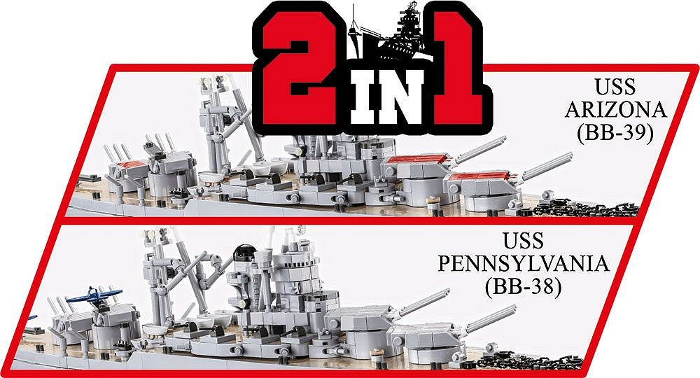 Cobi 4842 Historical Collection World War II Pennsylvania Class Battleship