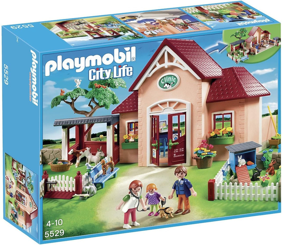 PLAYMOBIL 5529 Tierarztpraxis mit Gehegen
