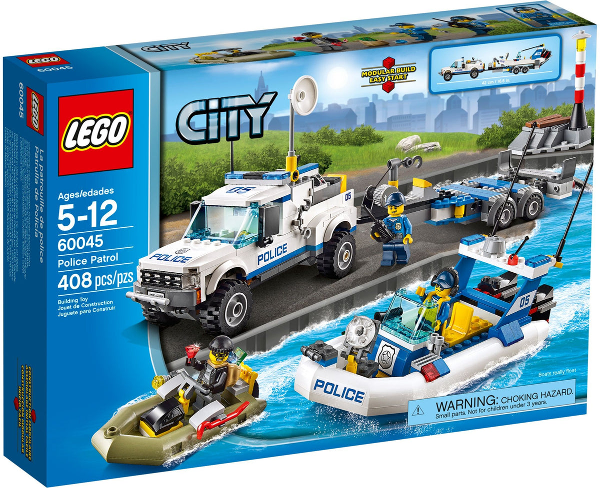 LEGO City 60045 Polizei-Boot-Transporter
