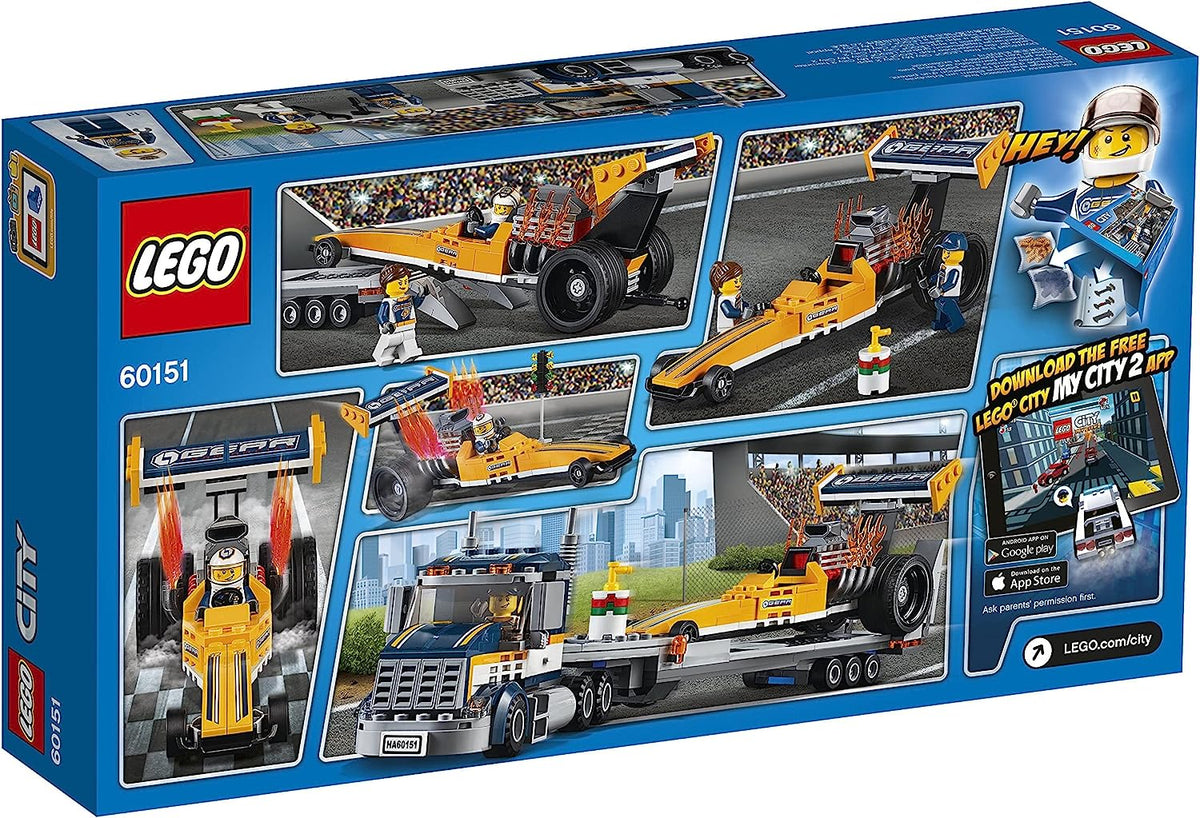 LEGO City 60151 Dragster-Transporter