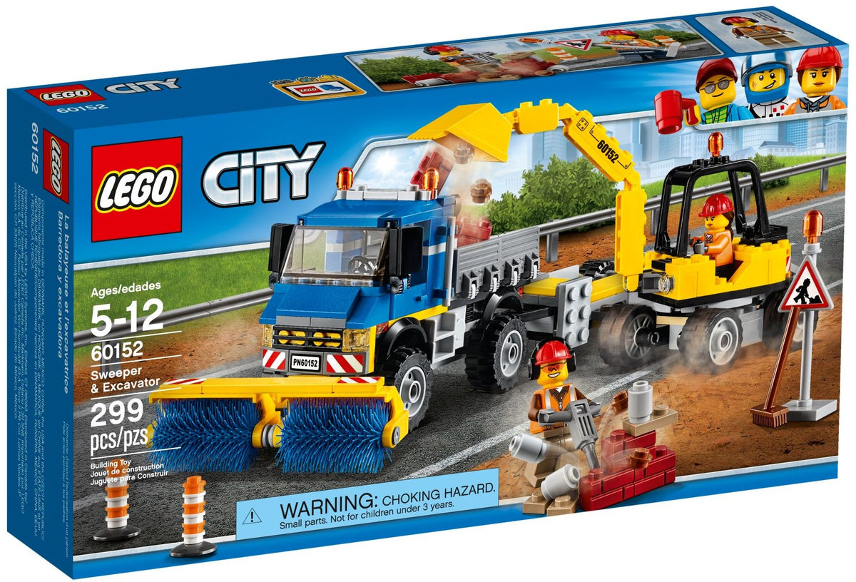 LEGO City 60152 Straßenreiniger und Bagger