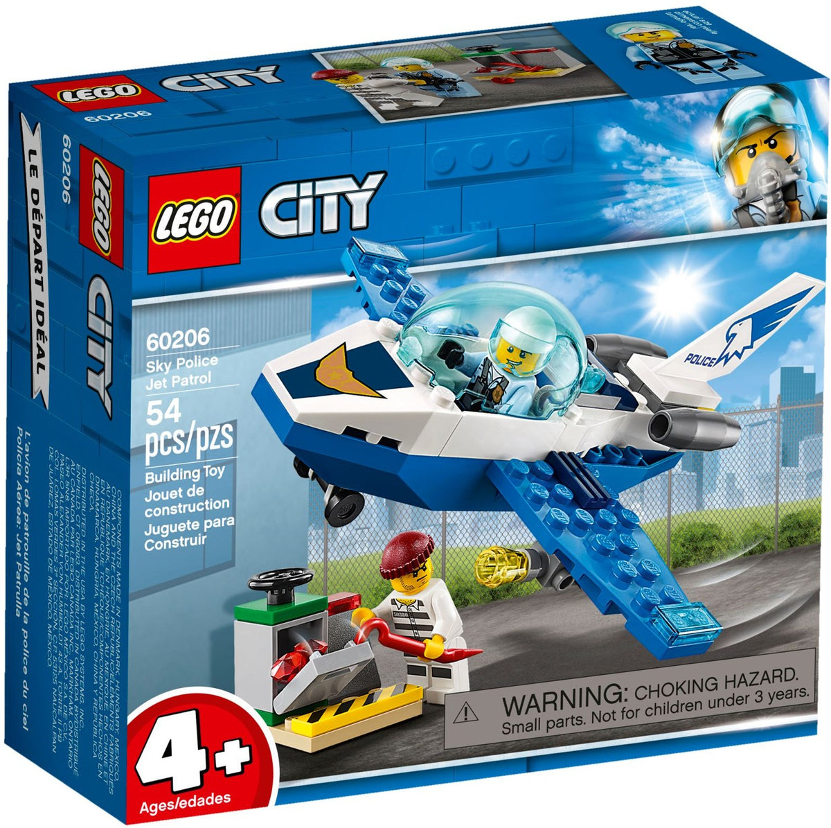 LEGO City 60206 Polizei Flugzeugpatrouille