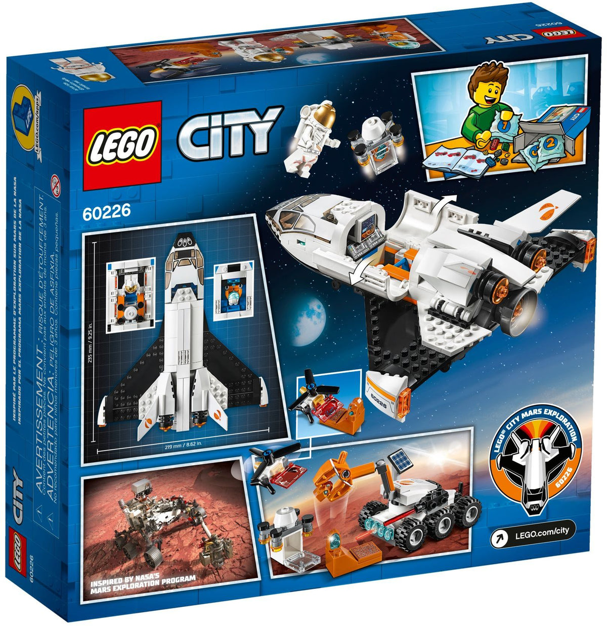 LEGO City 60226 Mars Mission Forschungsshuttle