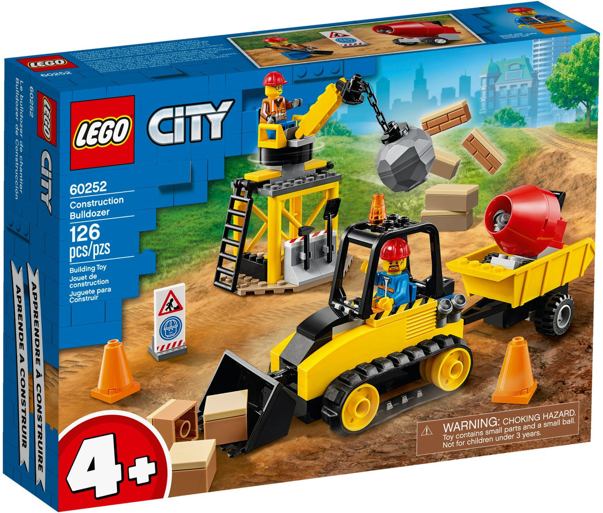 LEGO City 60252 Bagger auf der Baustelle