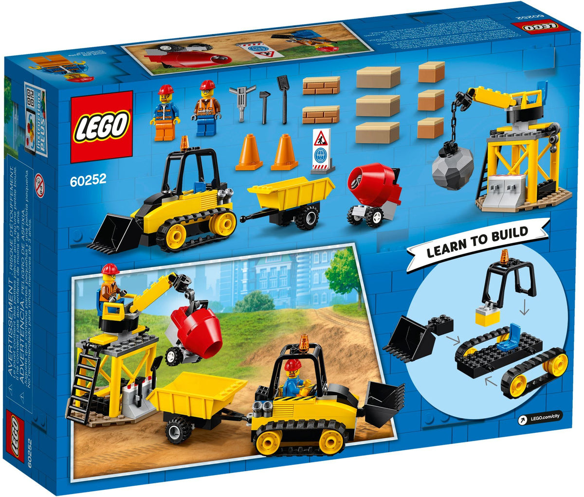 LEGO City 60252 Bagger auf der Baustelle