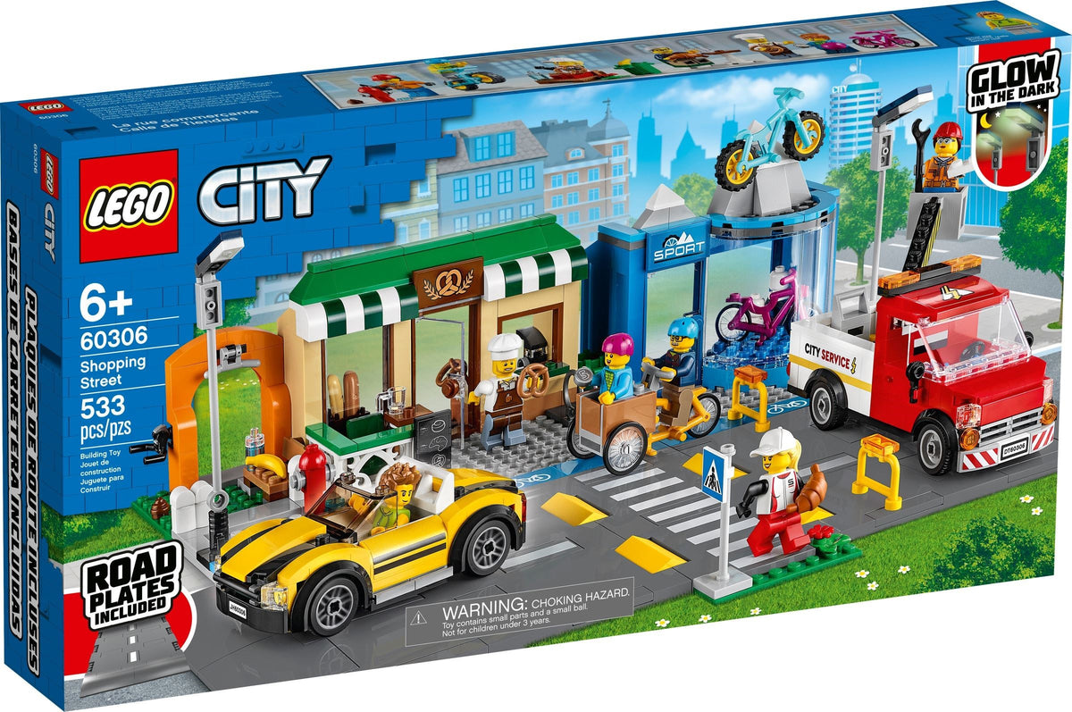 LEGO City 60306 Einkaufsstraße mit Geschäften