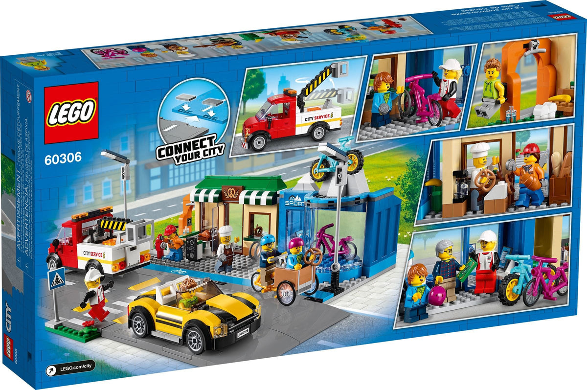 LEGO City 60306 Einkaufsstraße mit Geschäften