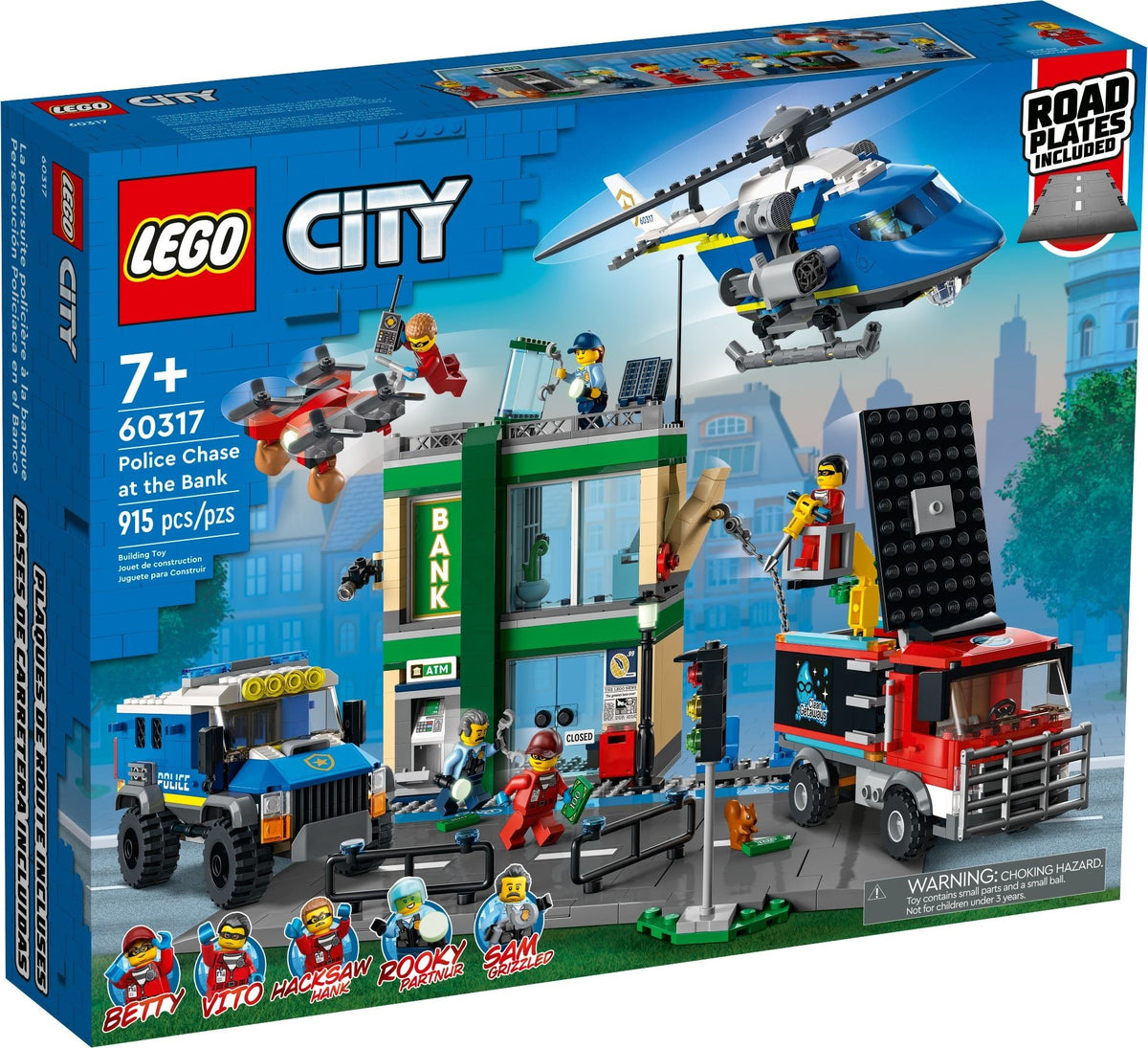 LEGO City 60317 Banküberfall mit Verfolgungsjagd